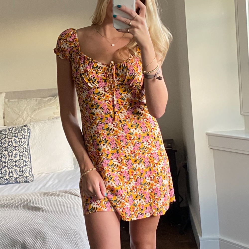 All In Favor Floral Mini Dress